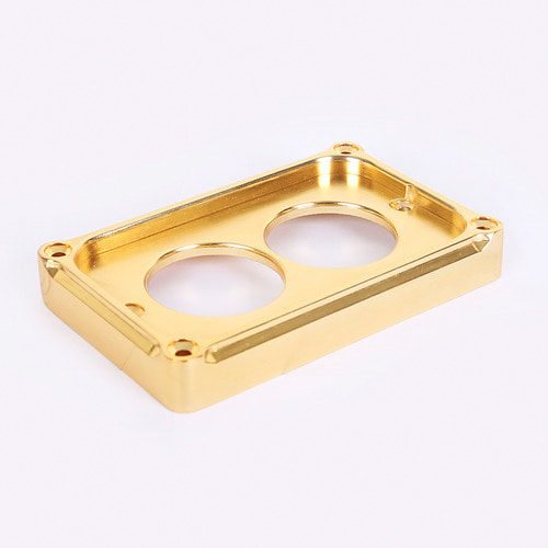TWO POINT OUTLET PLATE BRASS (MK-OUTPB)