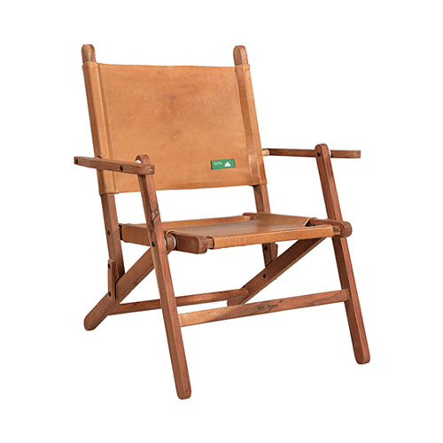 WOODEN LEATHER REST CHAIR (ANC-RC-001L)