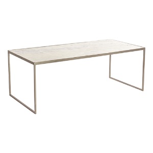 IRON COFFEE TABLE WITH WHITE MARBLE (ANC-CT-MW)