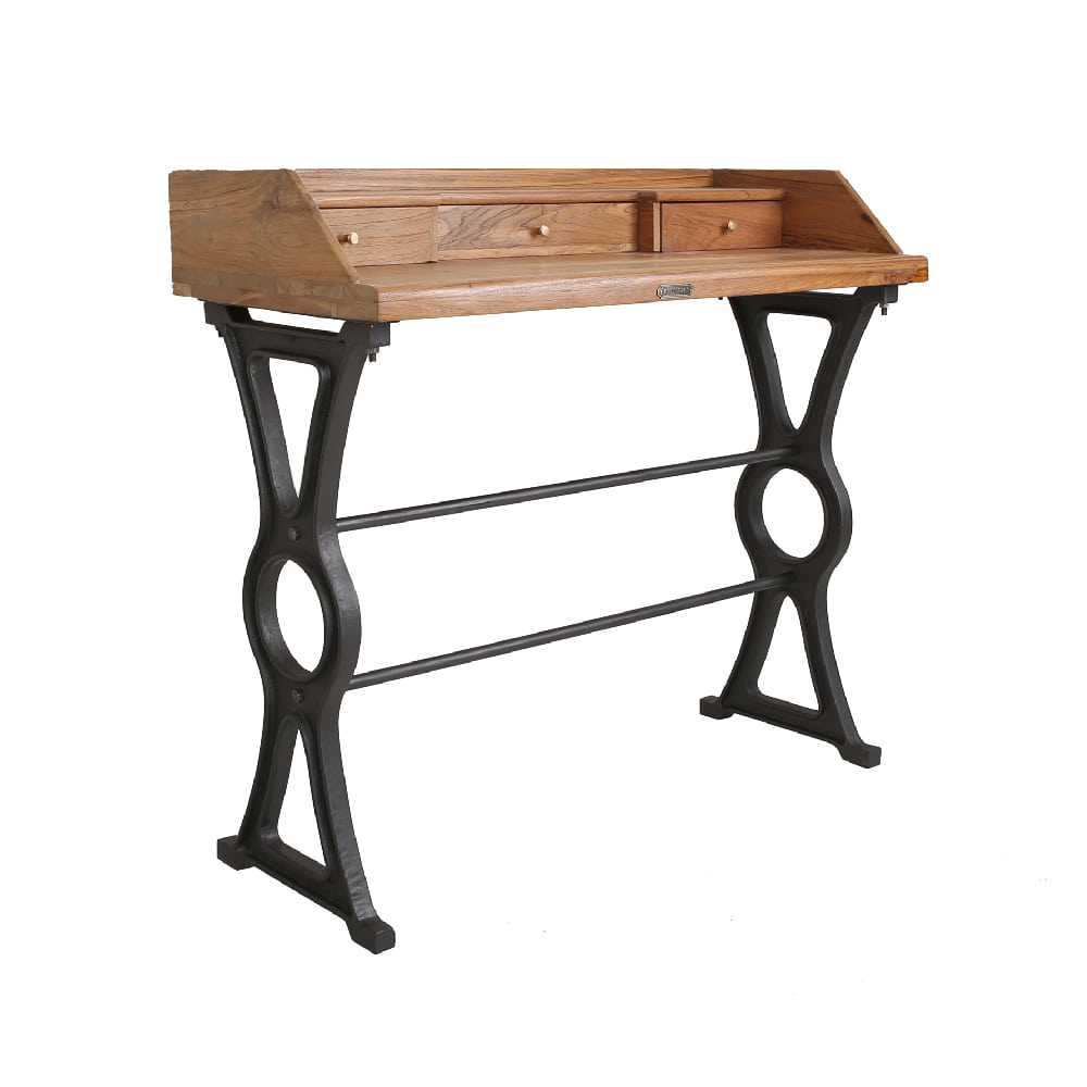 WOOD &amp; IRON 3 DR CONSOLE TABLE (BHANCK-T028)