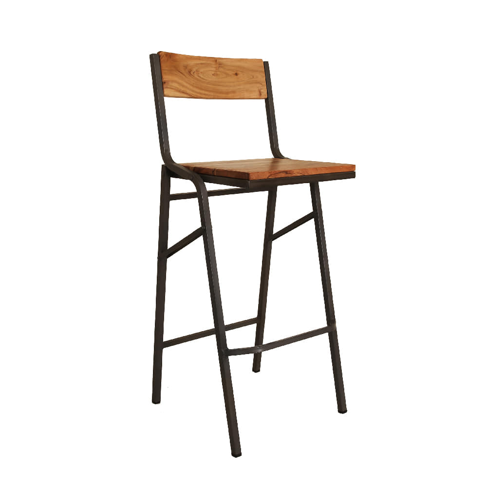 Folding Bar Chair Wood (K-1513)