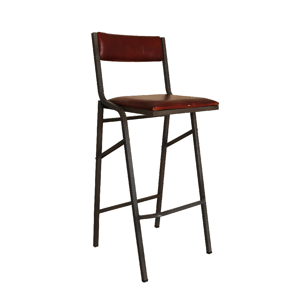 Folding Bar Chair Leather (K-1514)