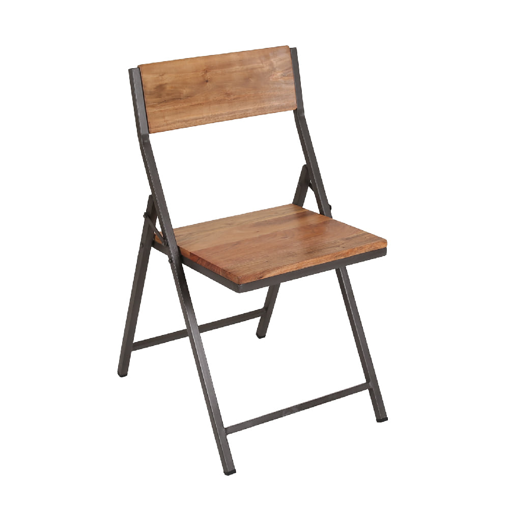 Folding Chair Iron Wood (K-1511)